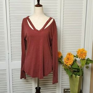 NWT White Crow Cut Out Pullover Size M